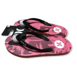 Hurley Men's Tropical Design Flip Flops Sandals